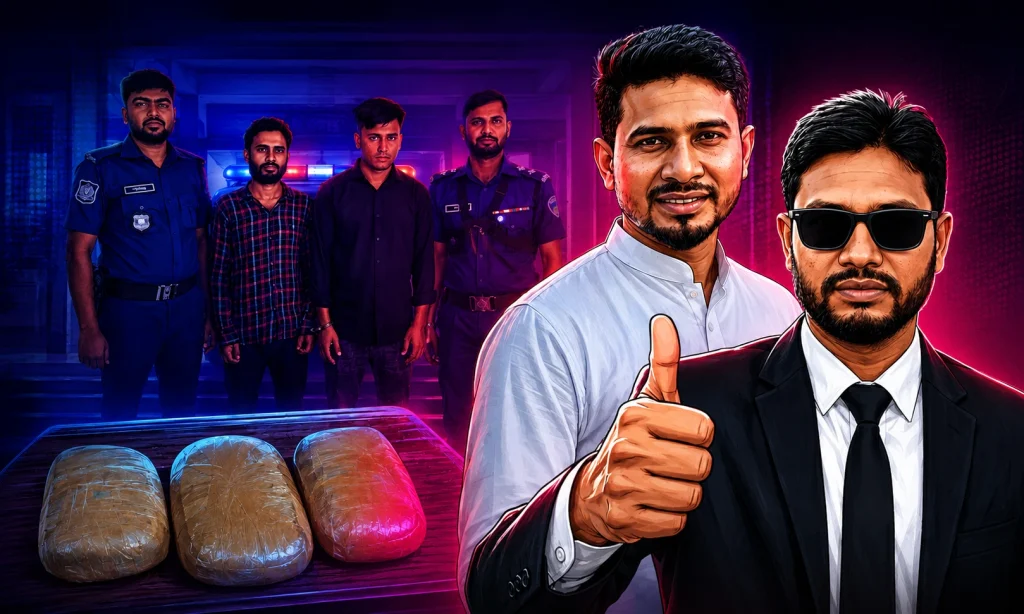 জসিম মেম্বারের ঘনিষ্ঠ কর্মী মনির ও ইউসুফের গাঁজা বহনের সময় আটক হয়েছিলো আরিফ ও মিজান