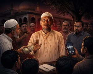দক্ষিণ হলুদিয়ায় সমাজের সদ্দারের বিরুদ্ধে বিচার বাণিজ্যের অভিযোগ