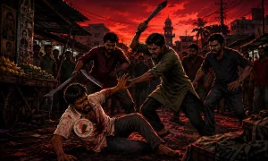 বাগানবাজার ২নং ওয়ার্ড-এ যুবদলকর্মীকে কুপিয়ে জখম