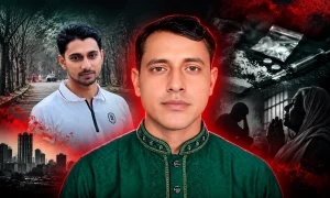 মাদককারবারী নূরনবীর ভাগিনা রাজুর বিরুদ্ধে মাদক সেবনে বাধা দেওয়ায় বয়স্ক মহিলার গলা কেটে দেওয়ার হুমকি।