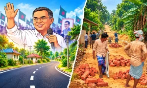 নির্বাচনের আগে উন্নয়নের প্রতিশ্রুতি, বাস্তবে নিজেদের টাকায় রাস্তা সংস্কার বাগানবাজারের তিন সমাজের